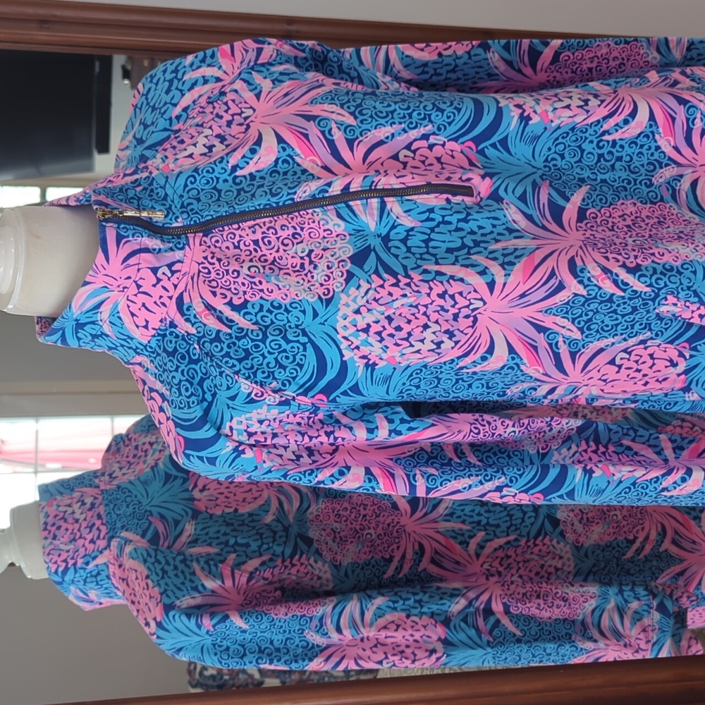 NWOT Lilly Pulitzer Skipper Blue and Pink Long Sleeve Dress - Picture 10 of 11